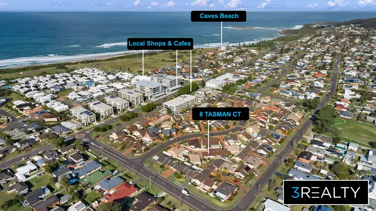 Main view of Homely villa listing, 8 Tasman Court, Caves Beach NSW 2281