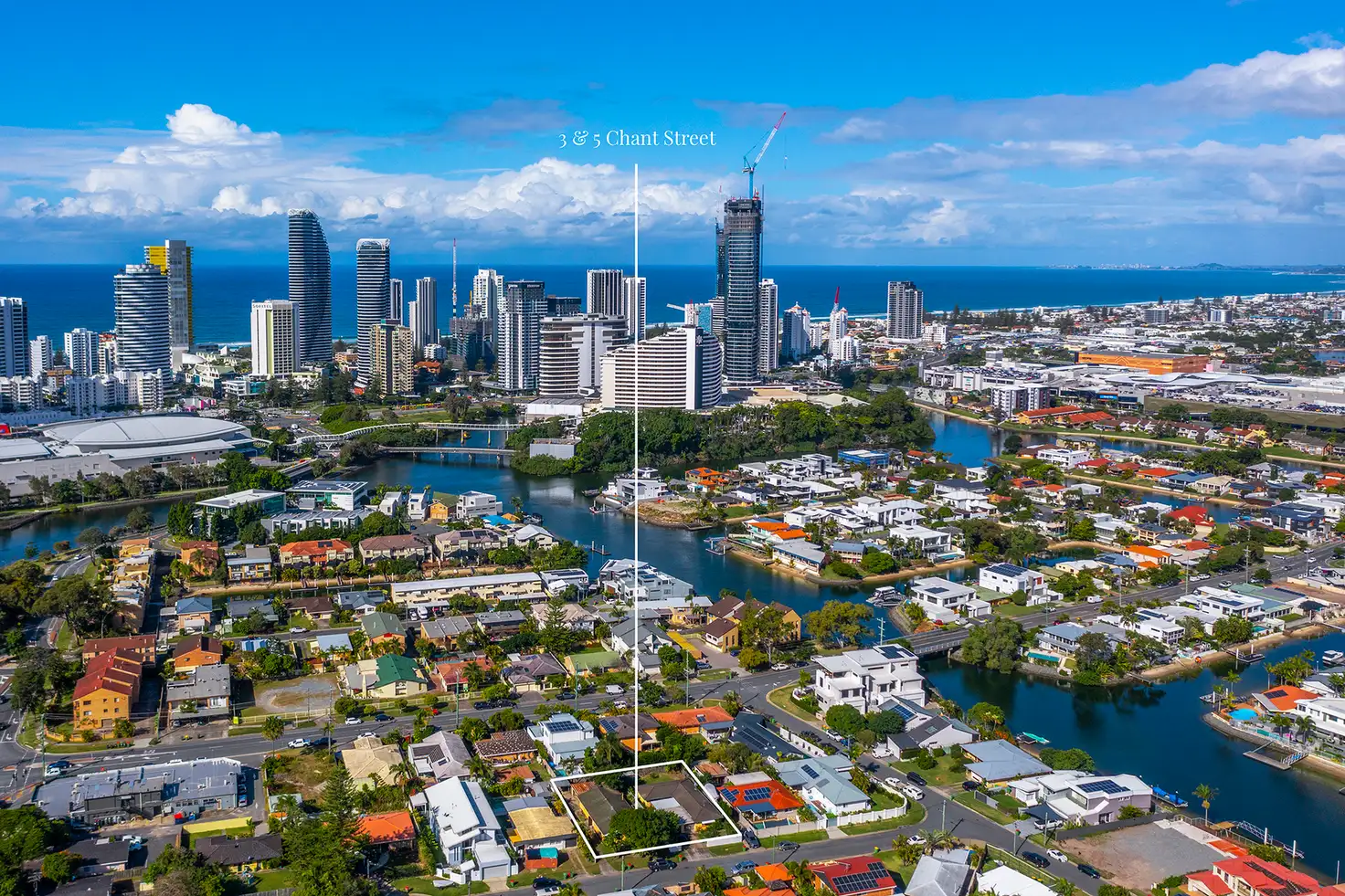 Main view of Homely house listing, 3 & 5 Chant Street, Broadbeach Waters QLD 4218