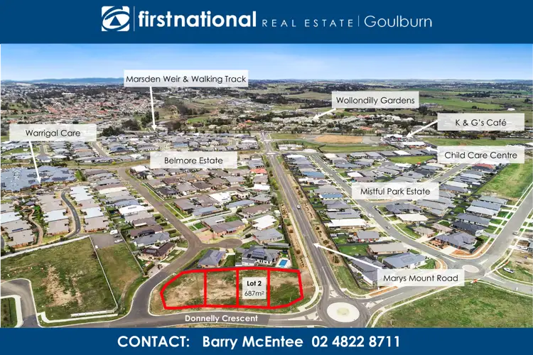 Main view of Homely land listing, LOT 2 Donnelly Crescent, Goulburn NSW 2580