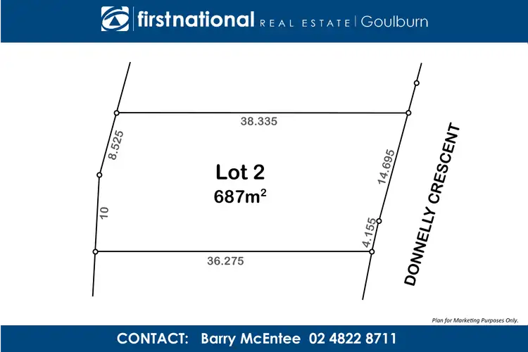 Third view of Homely land listing, LOT 2 Donnelly Crescent, Goulburn NSW 2580