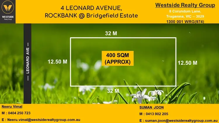 Main view of Homely land listing, 4 Leonard Avenue, Rockbank VIC 3335