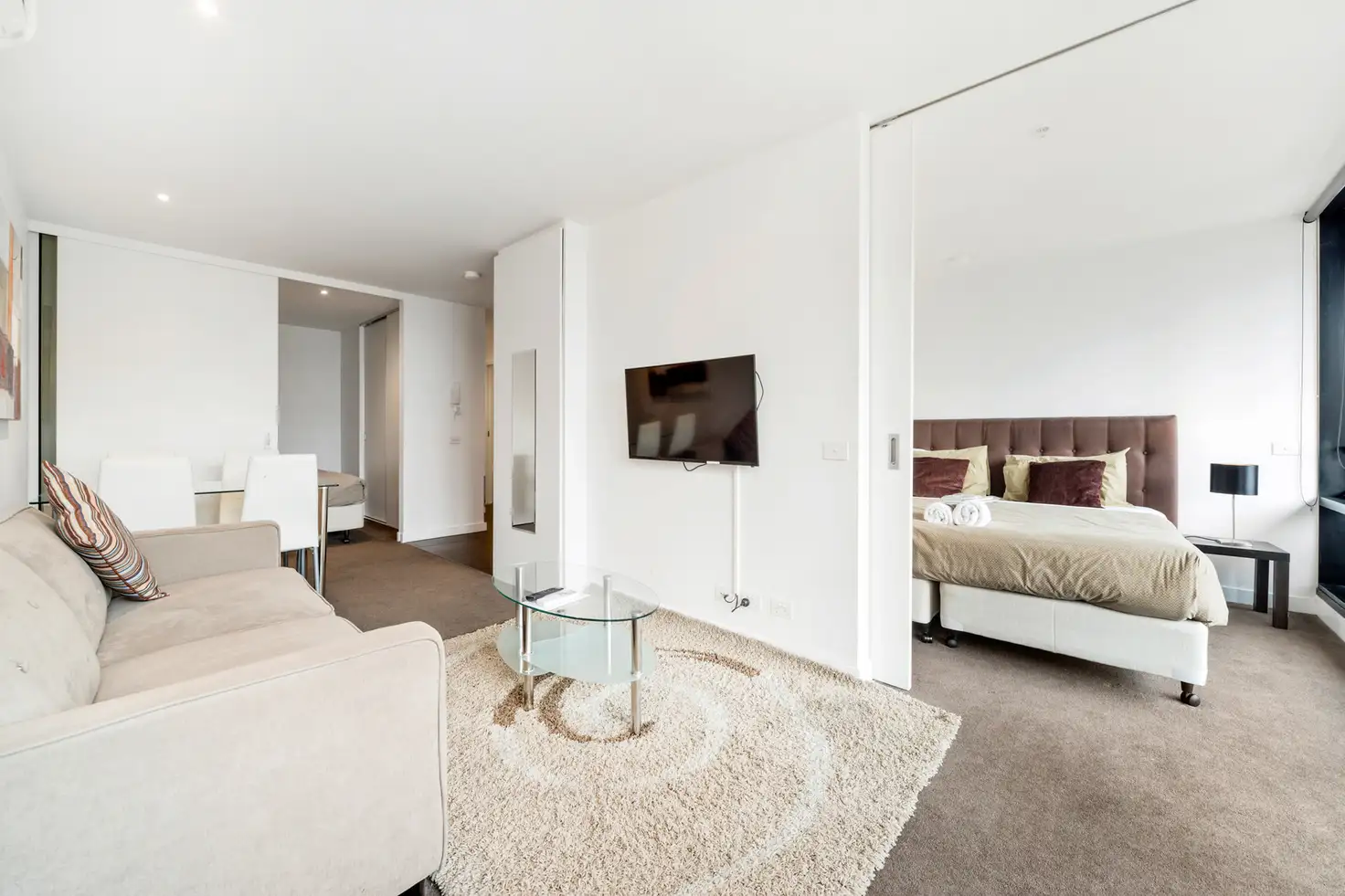 Main view of Homely apartment listing, 1409/7 Katherine Place, Melbourne VIC 3000