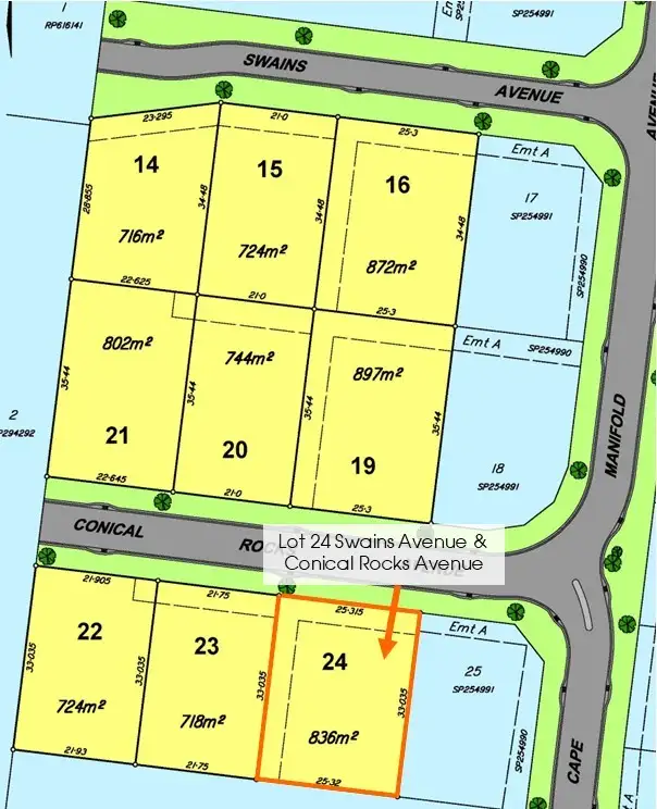 Second view of Homely land listing, Lot 24 Swains & Conical Rocks Avenue, Pacific Heights QLD 4703