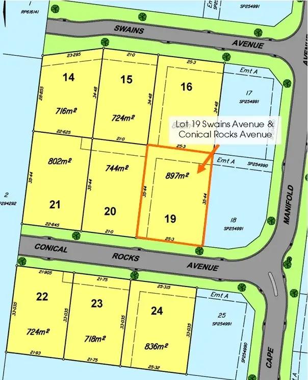 Third view of Homely land listing, Lot 19 Swains & Conical Rocks Avenue, Pacific Heights QLD 4703