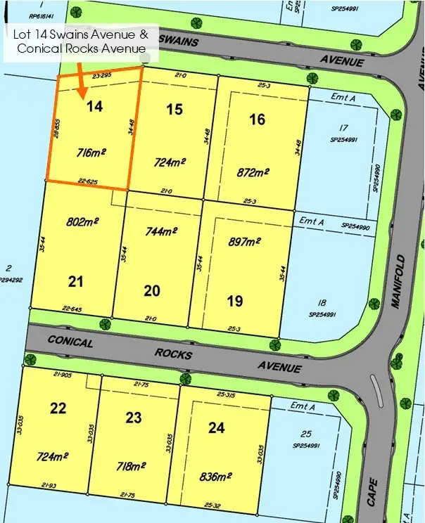 Second view of Homely land listing, Lot 14 Swains & Conical Rocks Avenue, Pacific Heights QLD 4703