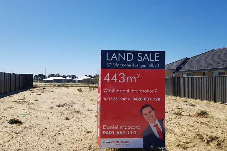 Main view of Homely land listing, 57 Brighstone Avenue, Hilbert WA 6112