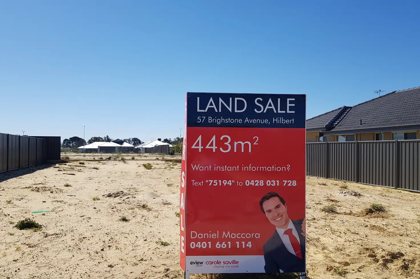 Main view of Homely land listing, 57 Brighstone Avenue, Hilbert WA 6112