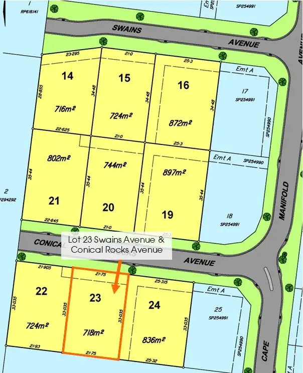 Second view of Homely land listing, Lot 23 Swains & Conical Rocks Avenue, Pacific Heights QLD 4703