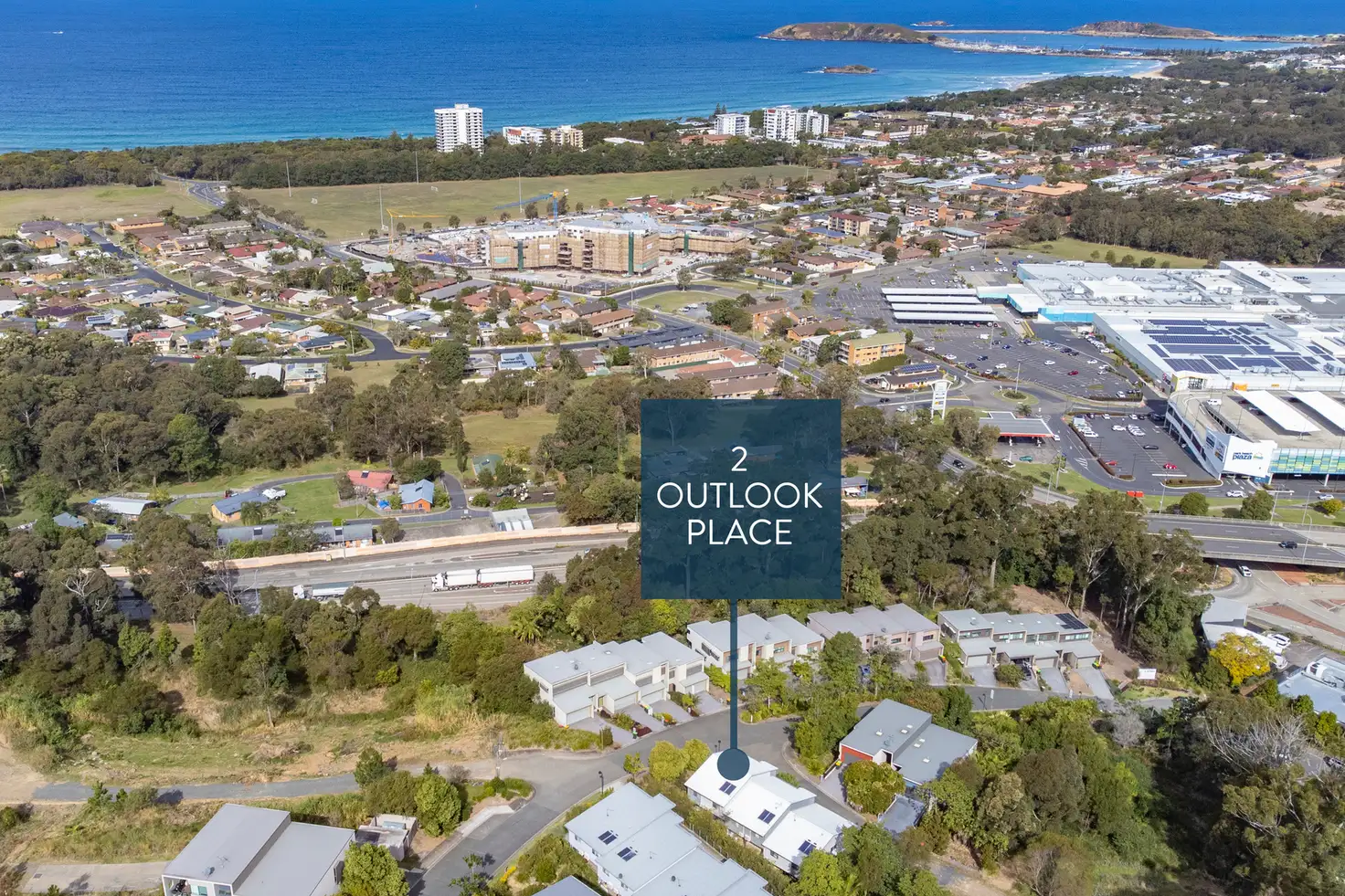 Main view of Homely townhouse listing, 2 Outlook Place, Coffs Harbour NSW 2450