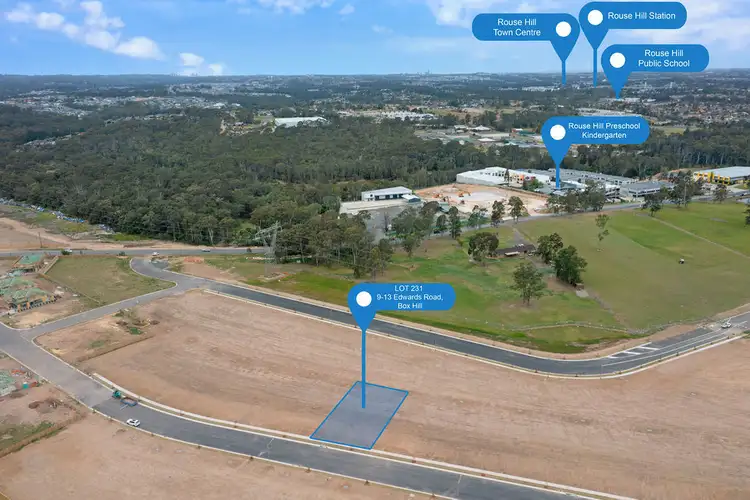 Second view of Homely land listing, LOT 231, 9-13 Edwards Road, Box Hill NSW 2765