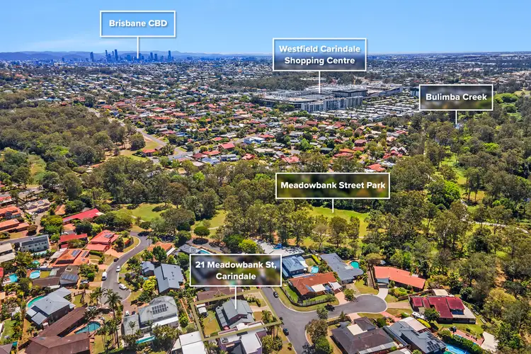 Main view of Homely house listing, 21 Meadowbank Street, Carindale QLD 4152