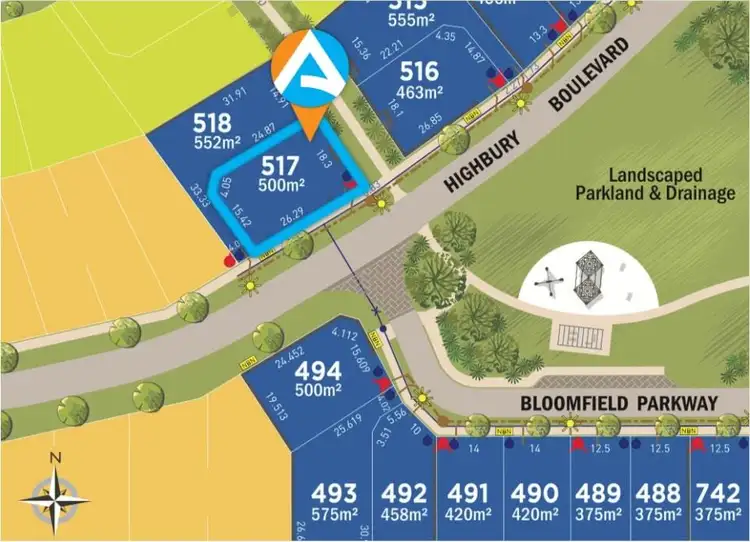 Main view of Homely land listing, 517/52 Highbury Boulevard, Baldivis WA 6171