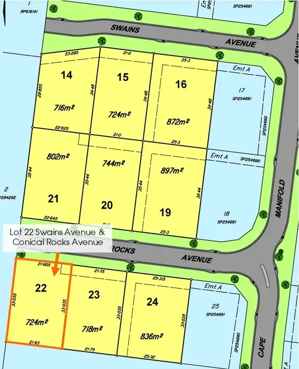 Second view of Homely land listing, Lot 22 Swains & Conical Rocks Avenue, Pacific Heights QLD 4703