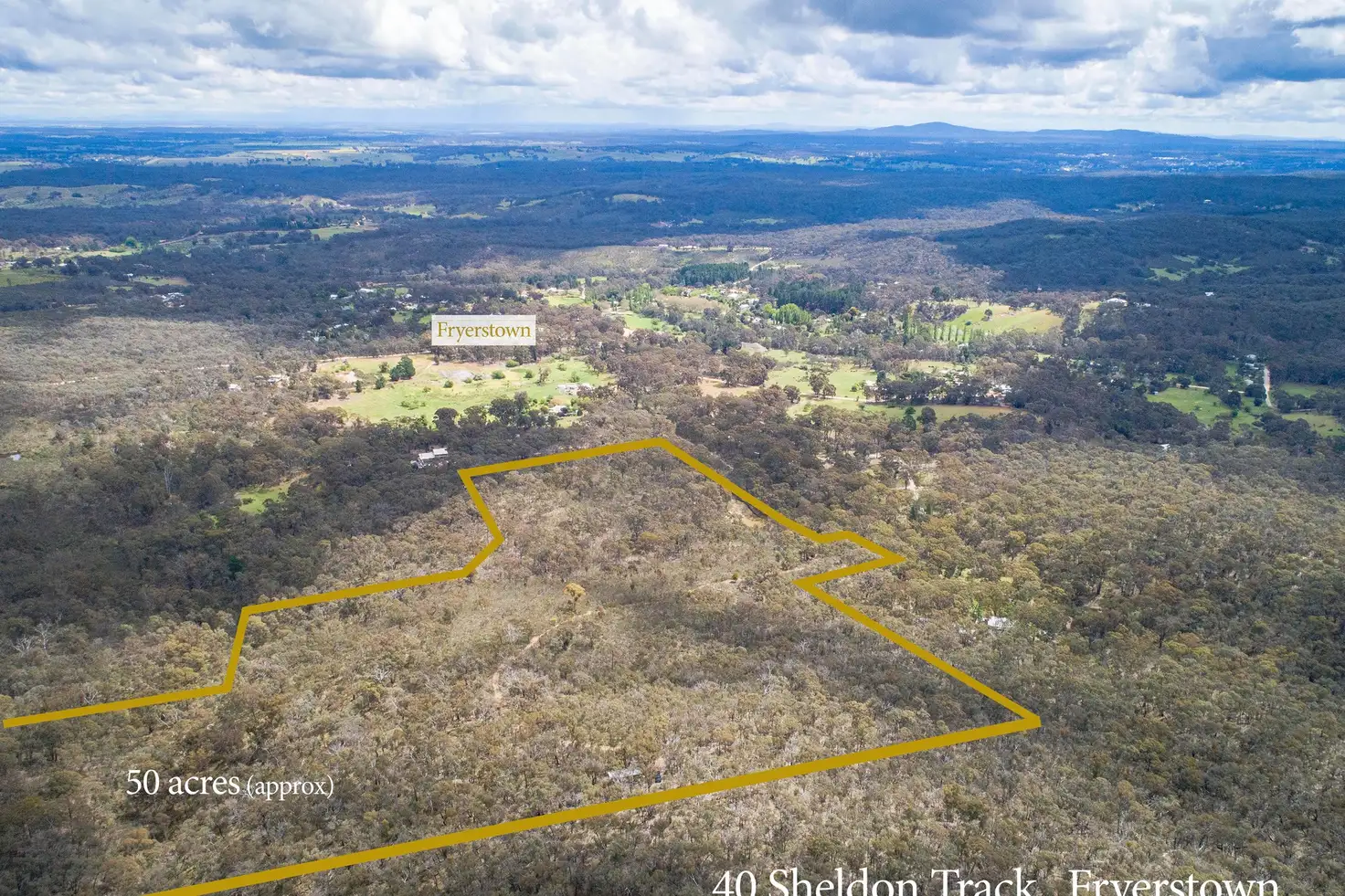 Main view of Homely rural property listing, 40 Sheldon Track, Fryerstown VIC 3451