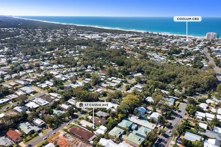 Main view of Homely house listing, 57 Cassia Avenue, Coolum Beach QLD 4573