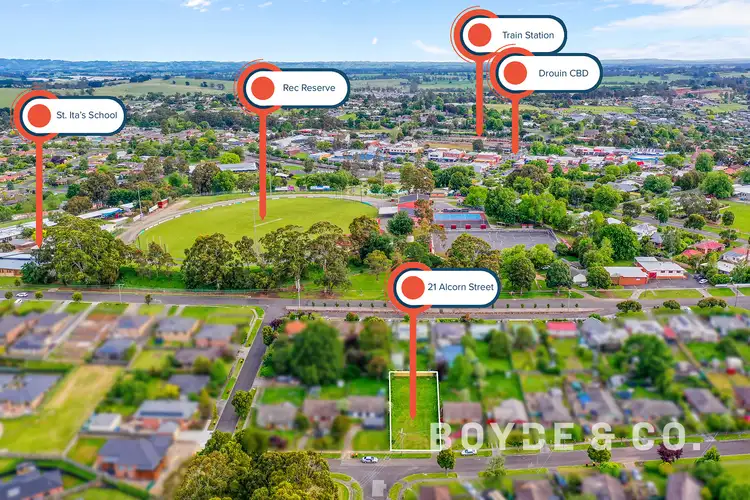 Main view of Homely land listing, 21 Alcorn Street, Drouin VIC 3818