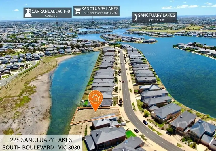 Third view of Homely land listing, 228 Sanctuary Lakes South Boulevard, Sanctuary Lakes VIC 3030
