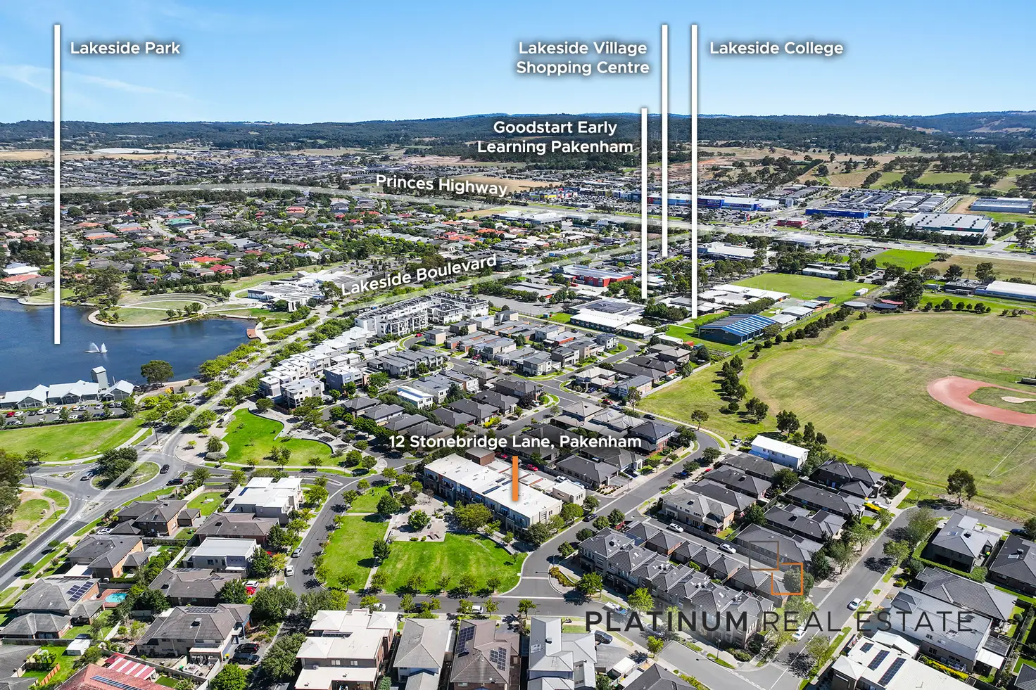 Main view of Homely townhouse listing, 12 Stonebridge Lane, Pakenham VIC 3810