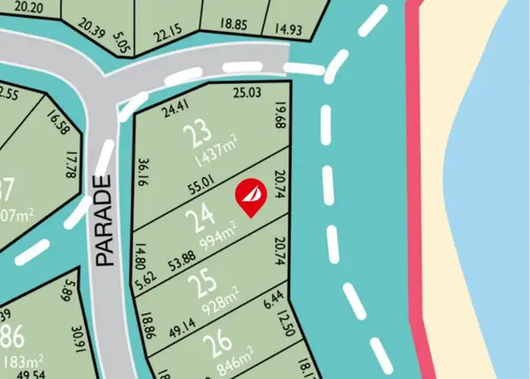 Third view of Homely land listing, 5 East Parade, Point Boston SA 5607