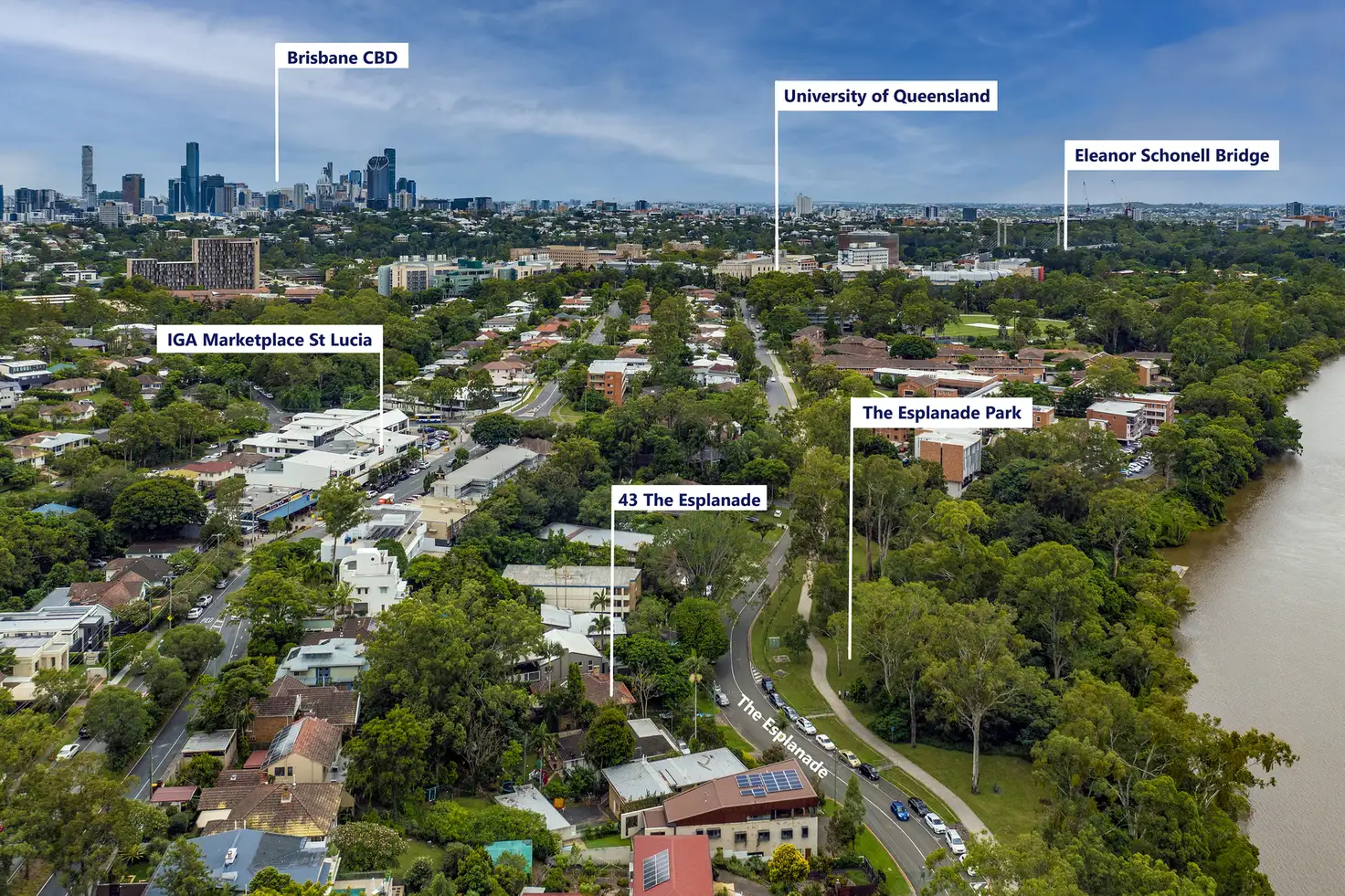 Main view of Homely house listing, 43 The Esplanade, St Lucia QLD 4067