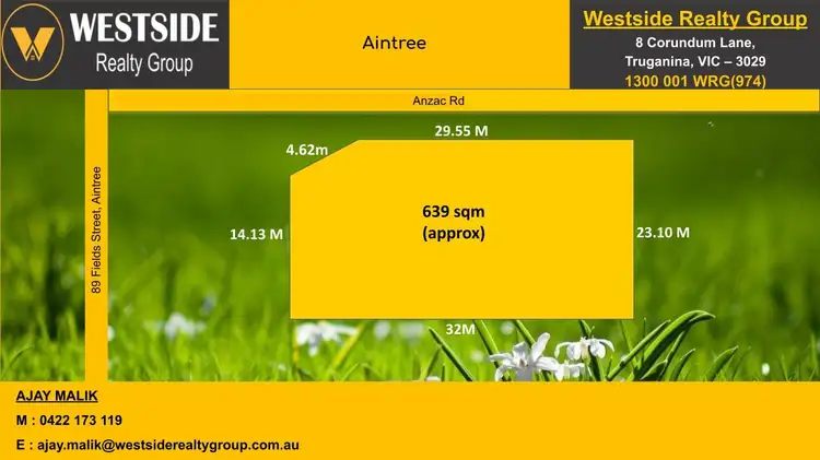 Main view of Homely land listing, 89 Fields Street, Aintree VIC 3336