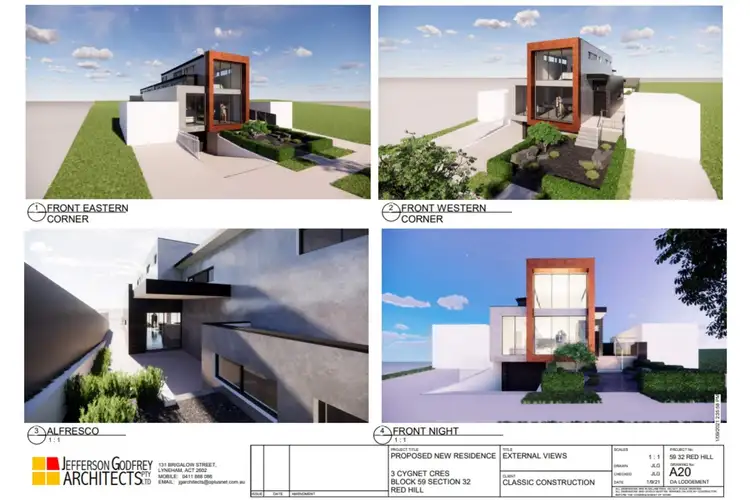 Third view of Homely land listing, 3 Cygnet Crescent, Red Hill ACT 2603