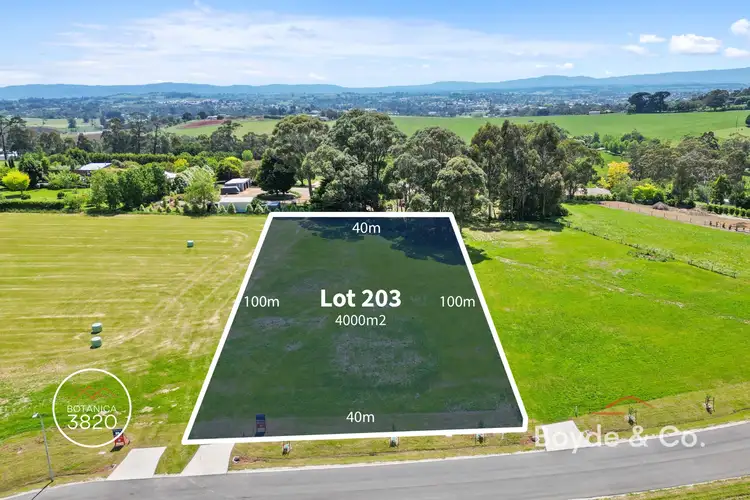 Main view of Homely land listing, LOT 203 Botanica Drive, Warragul VIC 3820