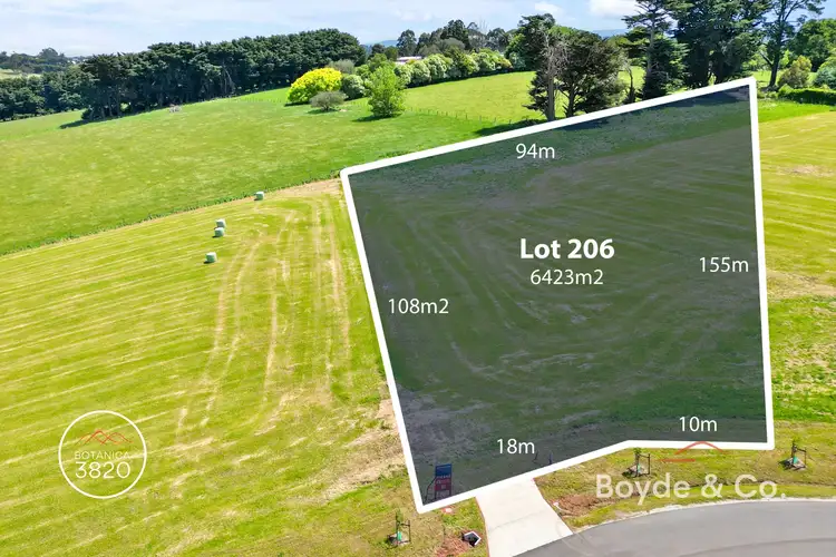 Main view of Homely land listing, LOT 206, 206 Botanica Drive, Warragul VIC 3820