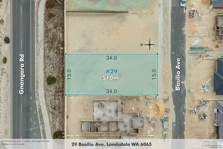 Main view of Homely land listing, 29 Basilio Avenue, Landsdale WA 6065