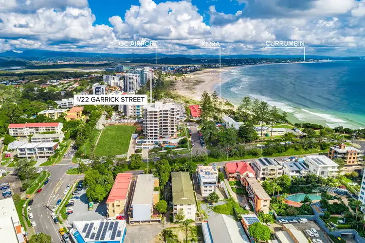 Main view of Homely unit listing, 1/22 Garrick Street, Coolangatta QLD 4225