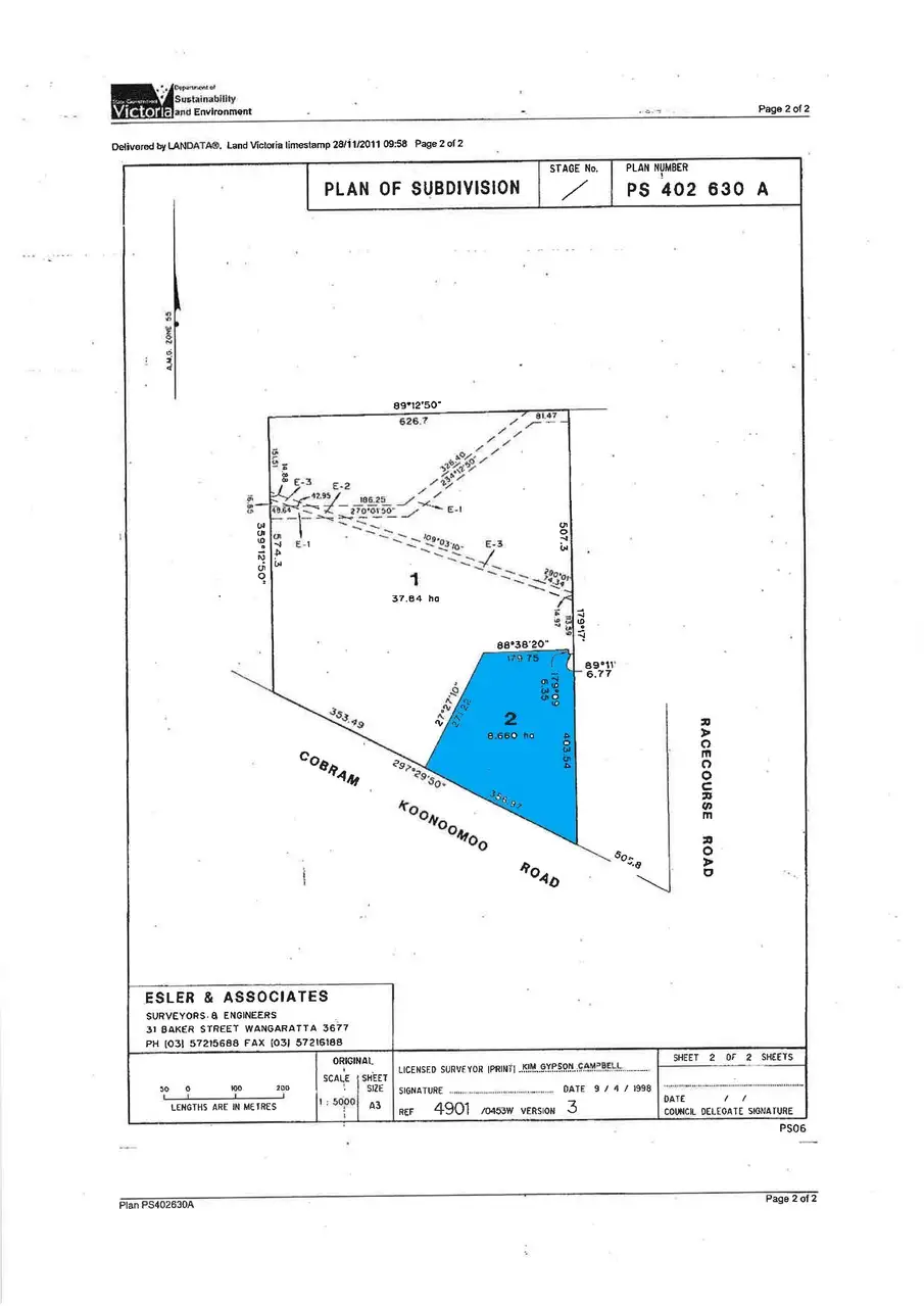Main view of Homely rural property listing, Lot 2 Koonoomoo Road, Cobram VIC 3644