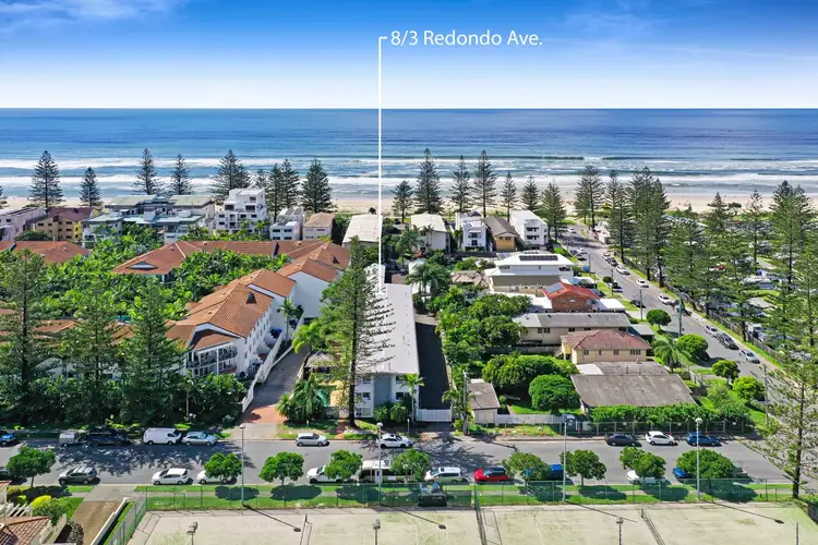Main view of Homely unit listing, 8/3 Redondo Avenue, Miami QLD 4220