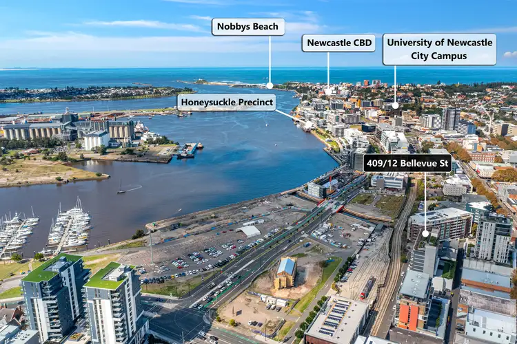 Second view of Homely apartment listing, 409/12 Bellevue Street, Newcastle West NSW 2302
