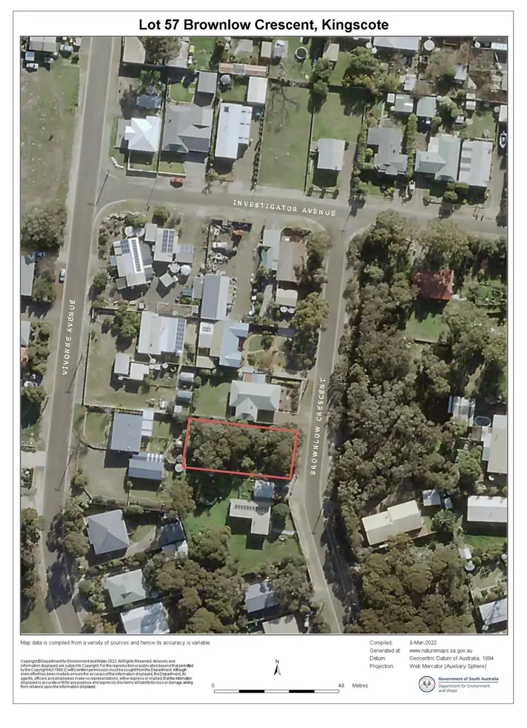 Third view of Homely land listing, 13 Brownlow Crescent, Kingscote SA 5223