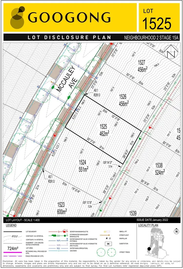 LOT 1525 Maccauley Avenue, Googong NSW 2620