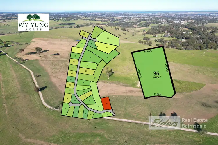 Main view of Homely land listing, LOT 36, 30 Clifton West Road, Wy Yung VIC 3875