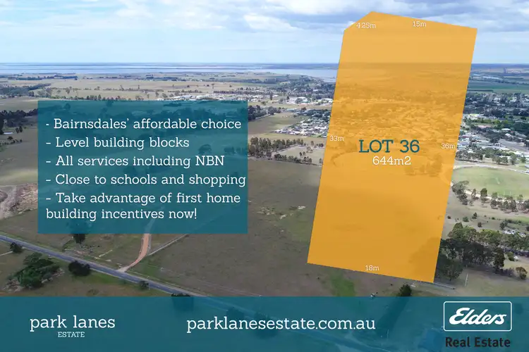 Main view of Homely land listing, LOT 36 Park Lanes Estate, Lucknow VIC 3875