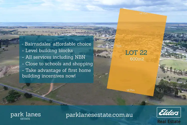 Main view of Homely land listing, LOT 22 Park Lanes Estate, Lucknow VIC 3875