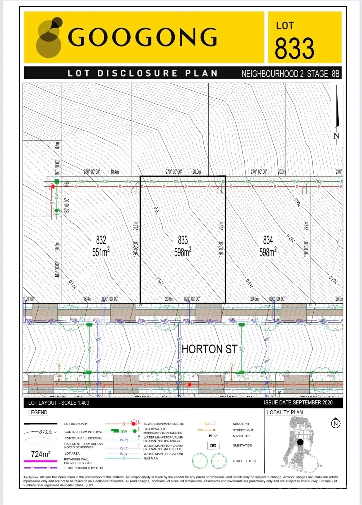 Main view of Homely land listing, LOT 833 Horton Street, Googong NSW 2620