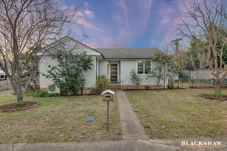 Main view of Homely house listing, 45 Warramoo Crescent, Narrabundah ACT 2604