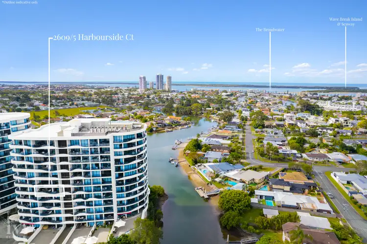 Main view of Homely apartment listing, 2609/5 Harbour Side Court, Biggera Waters QLD 4216