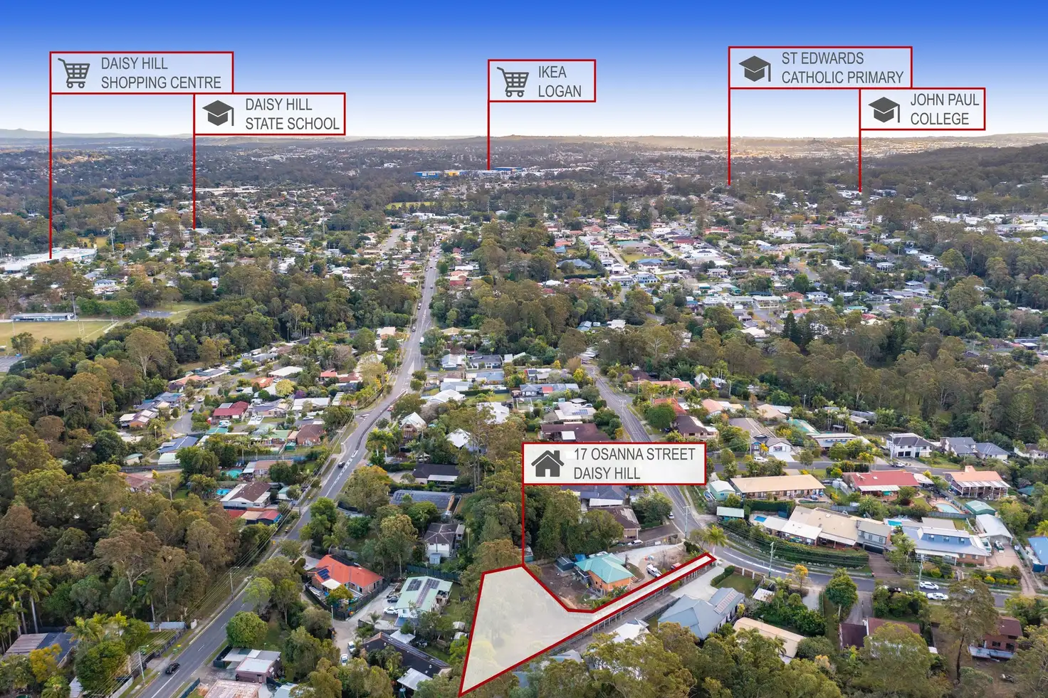 Main view of Homely land listing, 17 Osanna Street, Daisy Hill QLD 4127
