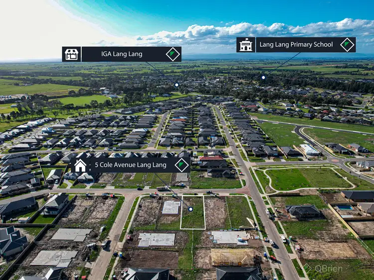 Main view of Homely land listing, 5 Cole Avenue, Lang Lang VIC 3984