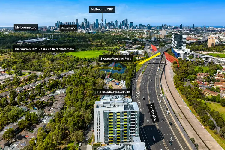 Second view of Homely apartment listing, 305/61 Galada Avenue, Parkville VIC 3052