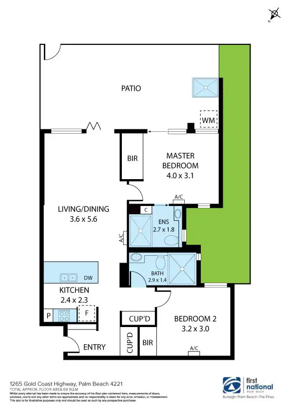 Fourth view of Homely apartment listing, 2/1263 Gold Coast Highway, Palm Beach QLD 4221