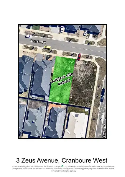 Main view of Homely land listing, 3 Zeus Avenue, Cranbourne West VIC 3977