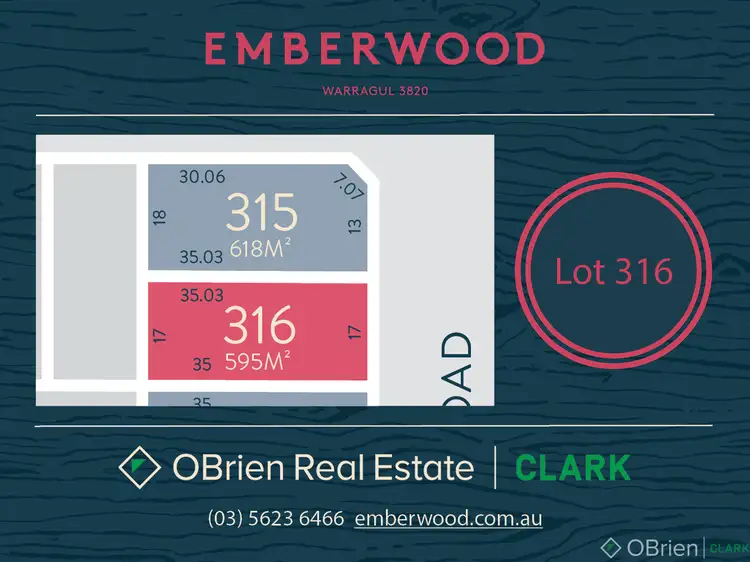 Main view of Homely land listing, LOT 316 Emberwood Road, Warragul VIC 3820