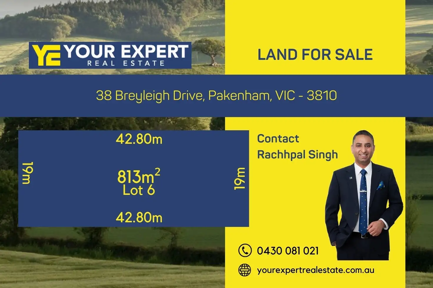 Main view of Homely land listing, 38 Breyleigh Drive, Pakenham VIC 3810