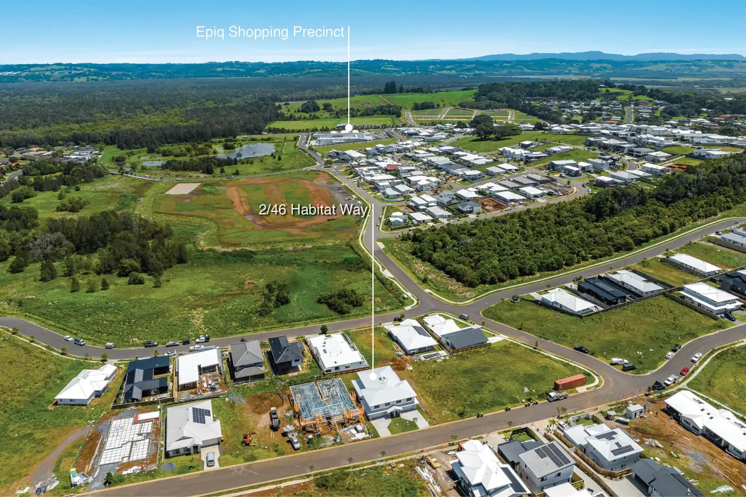 Main view of Homely semi-detached listing, 2/46 Habitat Way, Lennox Head NSW 2478