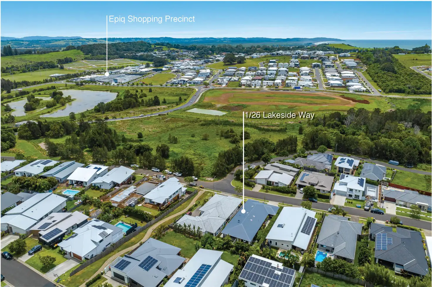 Main view of Homely semi-detached listing, 1/26 Lakeside Way, Lennox Head NSW 2478